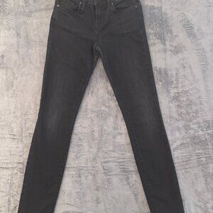 J Brand Skinny Leg Women’s Black Jeans Size 24 Hollyhock Stretch Denim